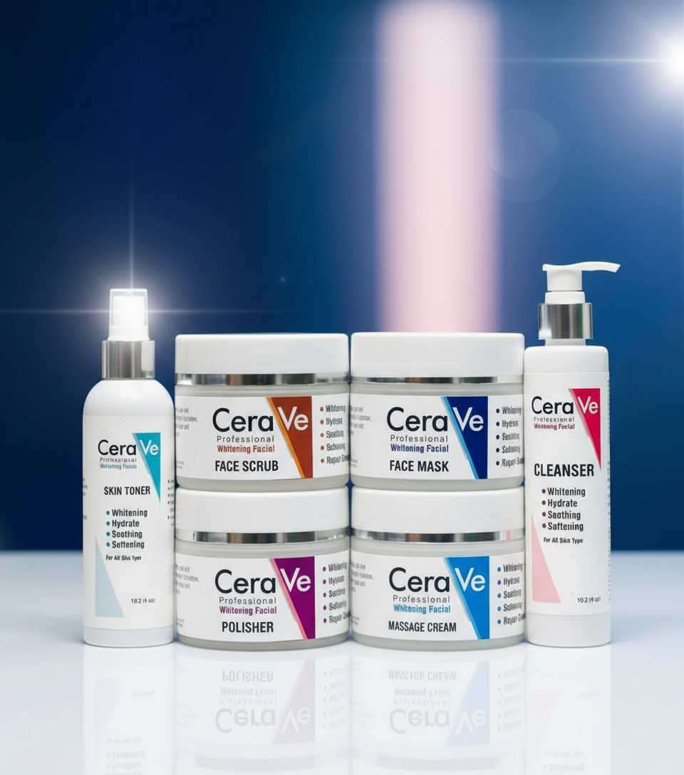 CeraVe Professional Whitening Facial Kit – 6 in 1 Complete Skincare Set