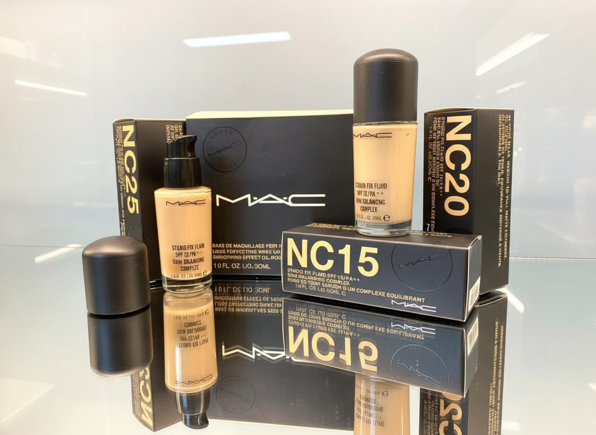 MAC Studio Fix Fluid SPF 15 Foundation – NC Shades (NC15, NC20, NC25) – 30ml